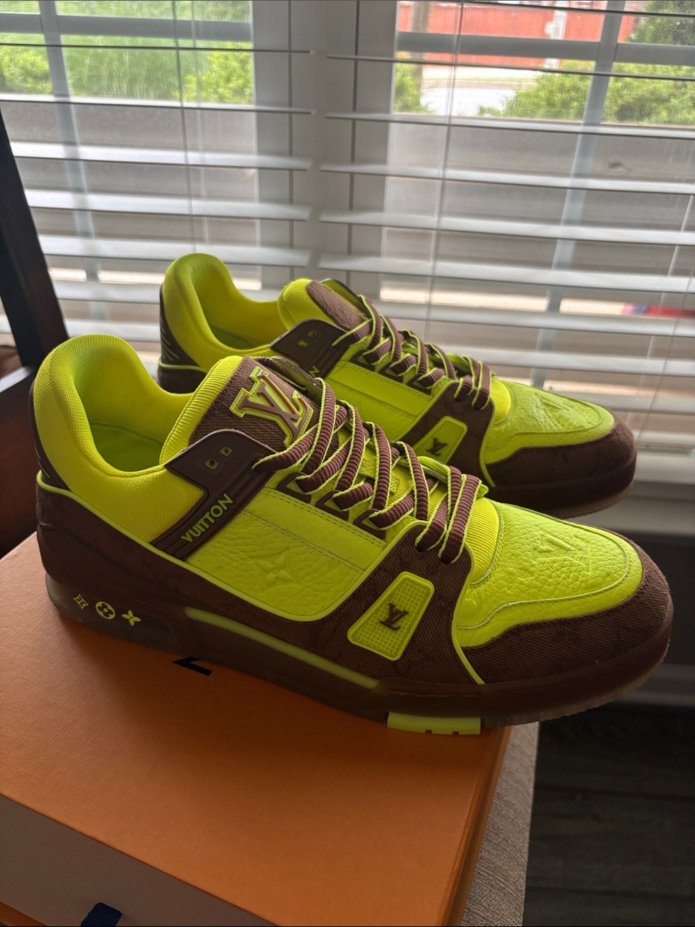 Louis Vuitton Trainer Yellow Monogram